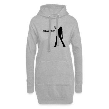 Dancing Dance Music - Hoodie-Kleid - Grau meliert - Vorne