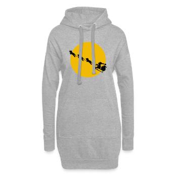 PinoRudi2 - Hoodie-Kleid - Grau meliert - Vorne