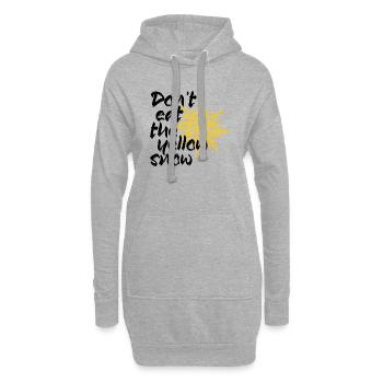 Dont eat the yellow snow - Hoodie-Kleid - Grau meliert - Vorne
