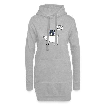 trust issues - Hoodie-Kleid - Grau meliert - Vorne