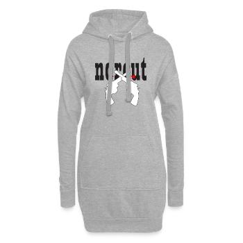 NORCUT - Black Text / Red Stars / White Pistols - Hoodie-Kleid - Grau meliert - Vorne
