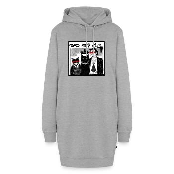 Bad kitty Club - Hoodie-Kleid - Grau meliert - Vorne
