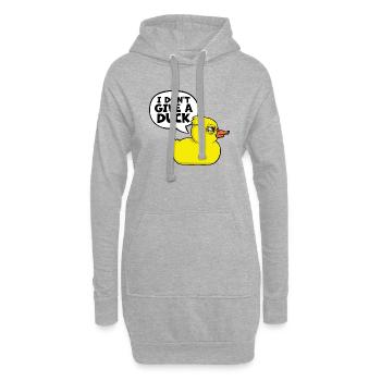Lustig Ich gebe keine Ente Gummienten Sarkasmus - Hoodie-Kleid - Grau meliert - Vorne