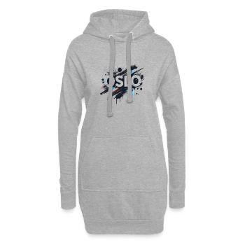 Oslo Norvège Norge Norwegen - Sweat-shirt à capuche long Femme - gris chiné - Devant