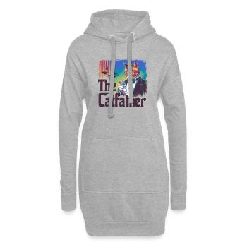 Catfather - Hoodie Dress - heather grey - Front