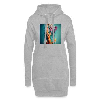 1000038767 - Hoodie-Kleid - Grau meliert - Vorne