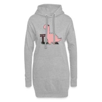 Dino Hanna - Hoodie-Kleid - Grau meliert - Vorne