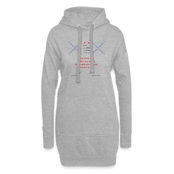 Favorite T-shirt - Hoodie-Kleid - Grau meliert - Vorne