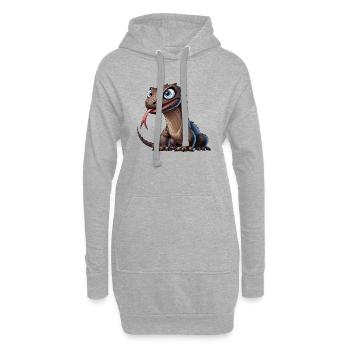 Komodowaran - Hoodie-Kleid - Grau meliert - Vorne