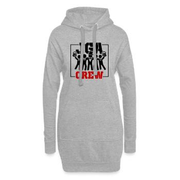 Jga Crew Junggesellenabschied Bräutigam - Hoodie-Kleid - Grau meliert - Vorne