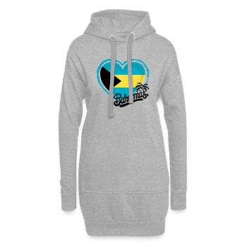 Bahamas - Sweat-shirt à capuche long Femme - gris chiné - Devant