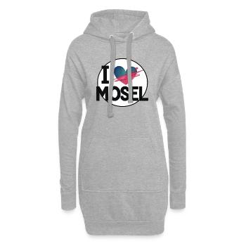 ILoveMosel2 - Sweat-shirt à capuche long Femme - gris chiné - Devant