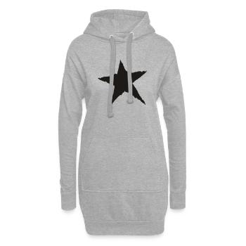 Star - Hoodie-Kleid - Grau meliert - Vorne