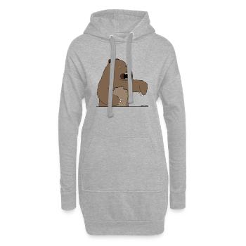 tragen! - Hoodie-Kleid - Grau meliert - Vorne