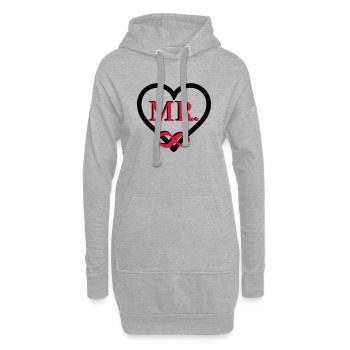 Mr. Forever - Hoodie-Kleid - Grau meliert - Vorne