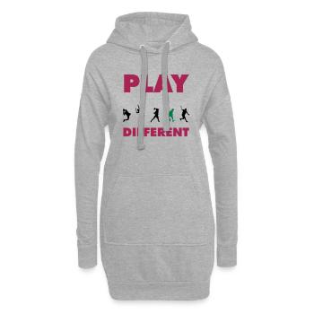 PLAY DIFFERENT 2 - Hoodie-Kleid - Grau meliert - Vorne
