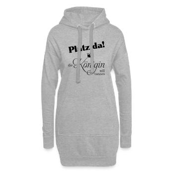 platz da - Hoodie-Kleid - Grau meliert - Vorne