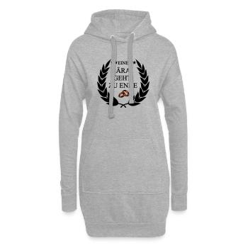 Eine Ära geht zu ende schwarz - Hoodie-Kleid - Grau meliert - Vorne