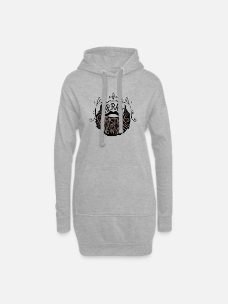 Merry Christmas and a happy new year - Hoodie Dress - heather grey