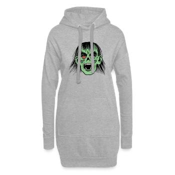 Zombie - Hoodie-Kleid - Grau meliert - Vorne