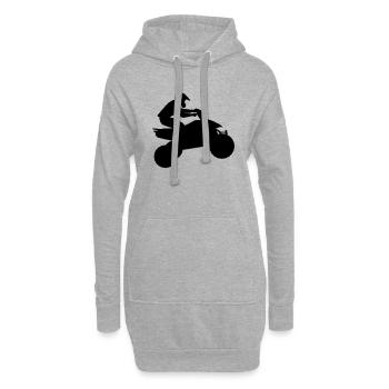 quad11 - Hoodie-Kleid - Grau meliert - Vorne