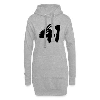 Brushed 41 - Hoodie-Kleid - Grau meliert - Vorne