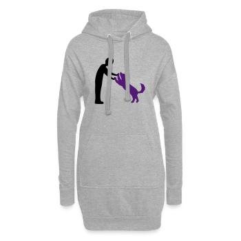 DD Bild 1 Tips - Hoodie-Kleid - Grau meliert - Vorne