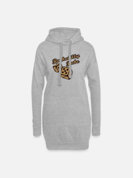 Rockabilly Babe - Hoodie Dress - heather grey