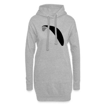 Paraglider - Hoodie-Kleid - Grau meliert - Vorne