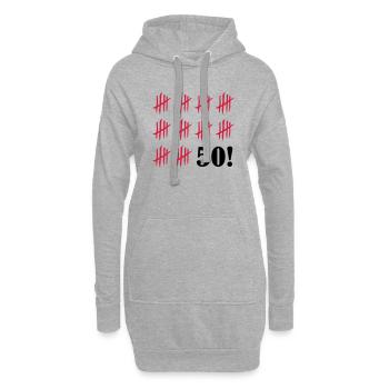 kratzer_50_2 - Hoodie-Kleid - Grau meliert - Vorne