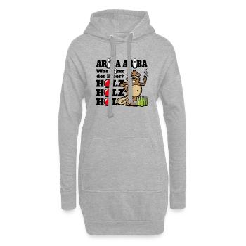 ARIBA BIBER - Kegeln - Hoodie-Kleid - Grau meliert - Vorne