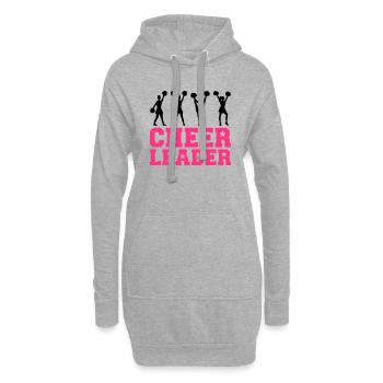 Cheerleader - Hoodie-Kleid - Grau meliert - Vorne