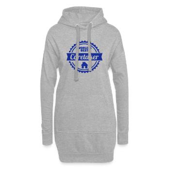 Concierge - Sweat-shirt à capuche long Femme - gris chiné - Devant