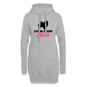 Chow-Chow - Hoodie-Kleid - Grau meliert - Vorne