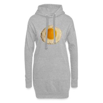 Ei of the tiger | Frohe Ostern Spiegelei SongShirt - Hoodie-Kleid - Grau meliert - Vorne