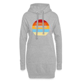 Cadeau Rétro Vintage Old voiture - Sweat-shirt à capuche long Femme - gris chiné - Devant