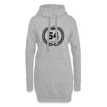 Armoiries 54 - Sweat-shirt à capuche long Femme - gris chiné - Devant