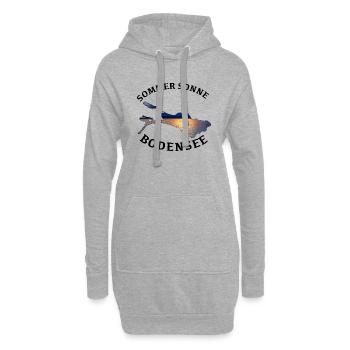Bodensee - Hoodie-Kleid - Grau meliert - Vorne