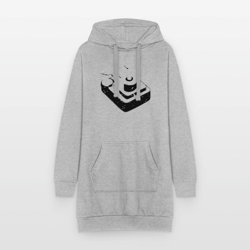 Joystick Player Game Controller retro Gaming Hoodie Dress