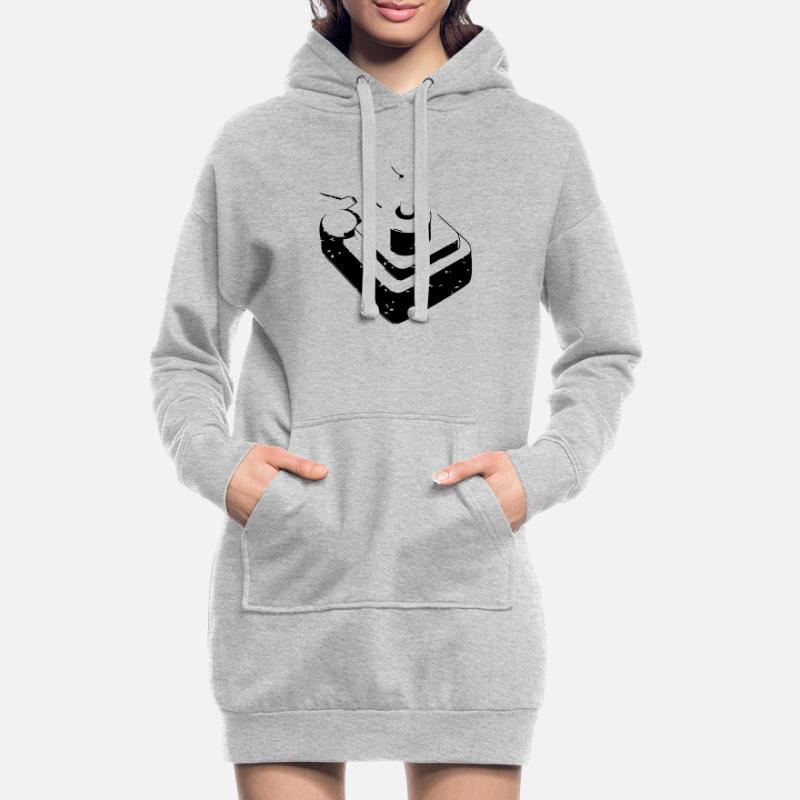 Joystick Player Game Controller retro Gaming Hoodie Dress