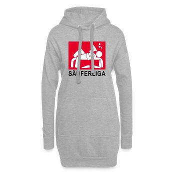 Säuferliga Kreisliga Fußball - Hoodie-Kleid - Grau meliert - Vorne