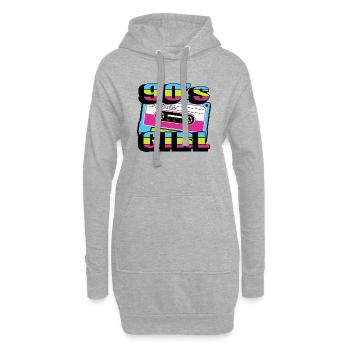 Proverbes des années 1990 Idée cadeau des années 90 - Sweat-shirt à capuche long Femme - gris chiné - Devant