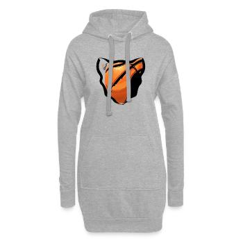 Basket-ball - Sweat-shirt à capuche long Femme - gris chiné - Devant