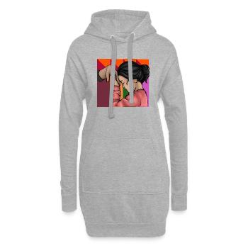 Philippinen Filipina Stolz Flagge Pinay I Geschenk - Hoodie-Kleid - Grau meliert - Vorne