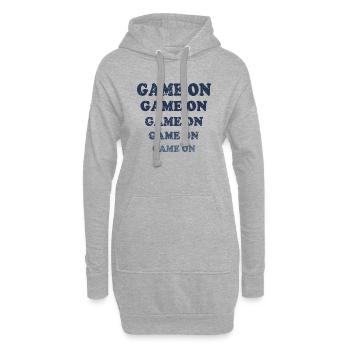 Spiel auf Blue Fade - Hoodie-Kleid - Grau meliert - Vorne