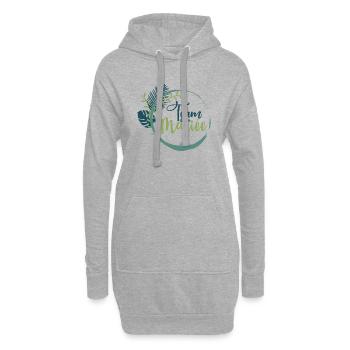 Team de la Future Mariée EVJF Vie de Jeune Fille - Sweat-shirt à capuche long Femme - gris chiné - Devant