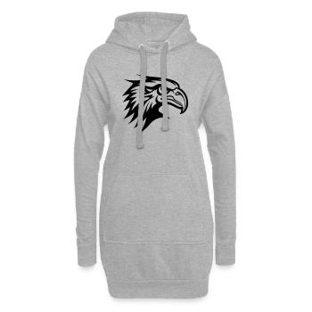 Adler Ungry Fliege 01 - Hoodie-Kleid - Grau meliert - Vorne