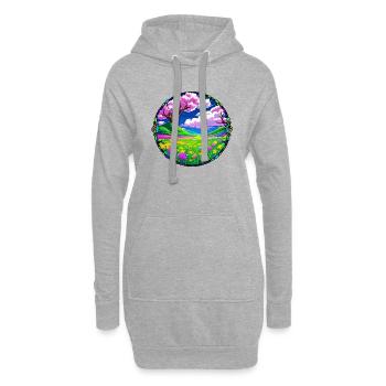 Rosa Sommer - Hoodie-Kleid - Grau meliert - Vorne