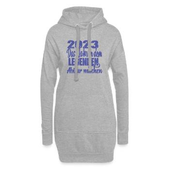 2023 Das Jahr in dem LEGENDEN Abitur machen - Hoodie-Kleid - Grau meliert - Vorne