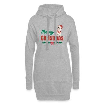 Love Dogs - Christmas Pets Design - Sweat-shirt à capuche long Femme - gris chiné - Devant